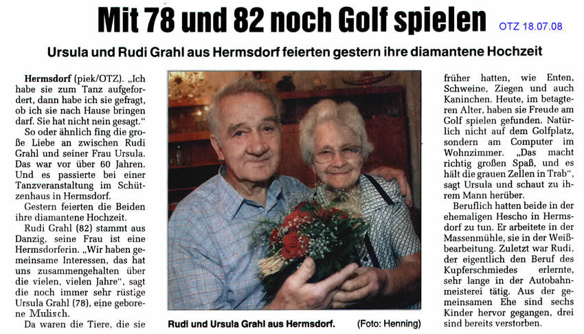17.07.1947 - Hochzeit von Ursula geborene Mulisch und Rudi Grahl